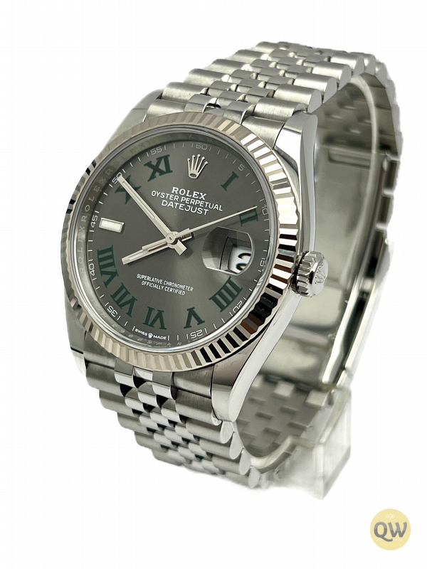 Rolex Datejust 36 Fluted Jubilee Wimbledon Dial