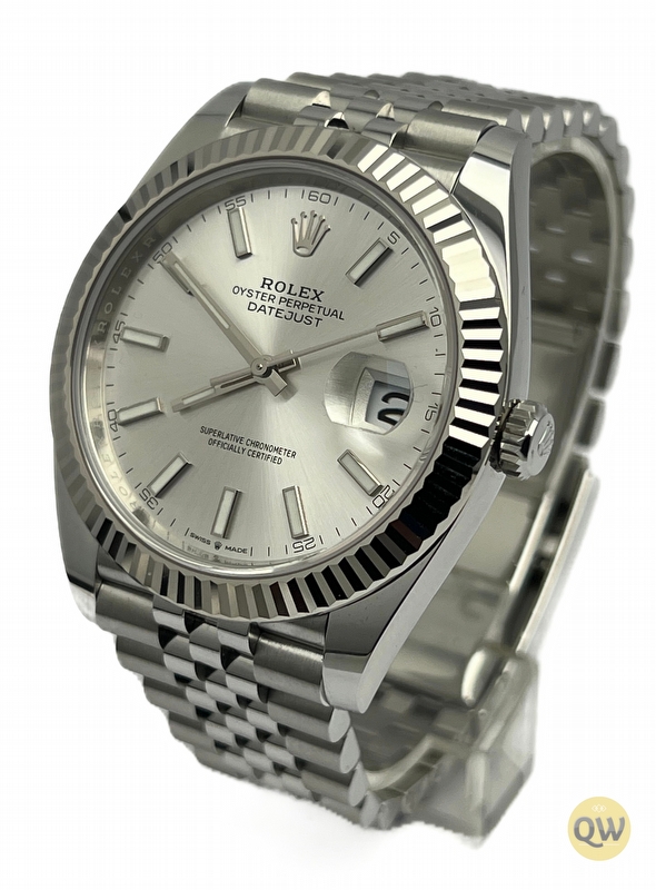 ROLEX DATEJUST 41 FLUTED JUBILEE SILVER DIAL