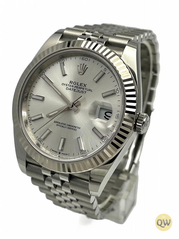 Rolex Datejust 41 Fluted Jubilee Silver Dial