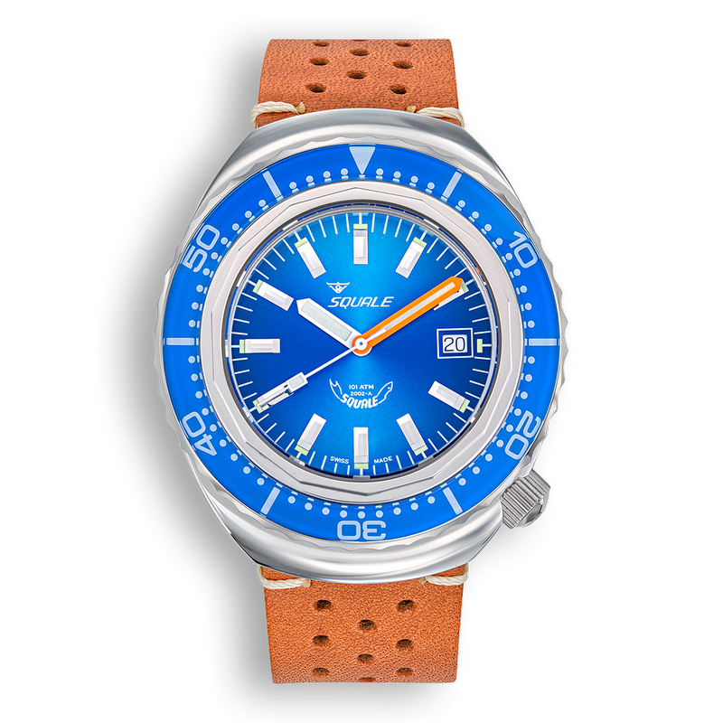 Squale 2002 Blue Leather 