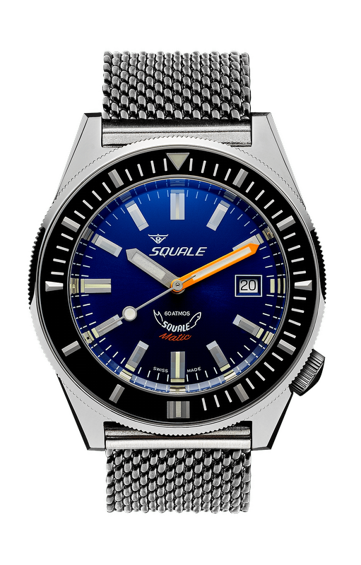 Squale Matic Dark Blue Mesh