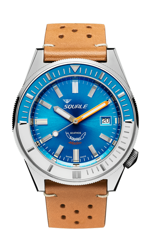 Squale Matic Light Blue Leather 