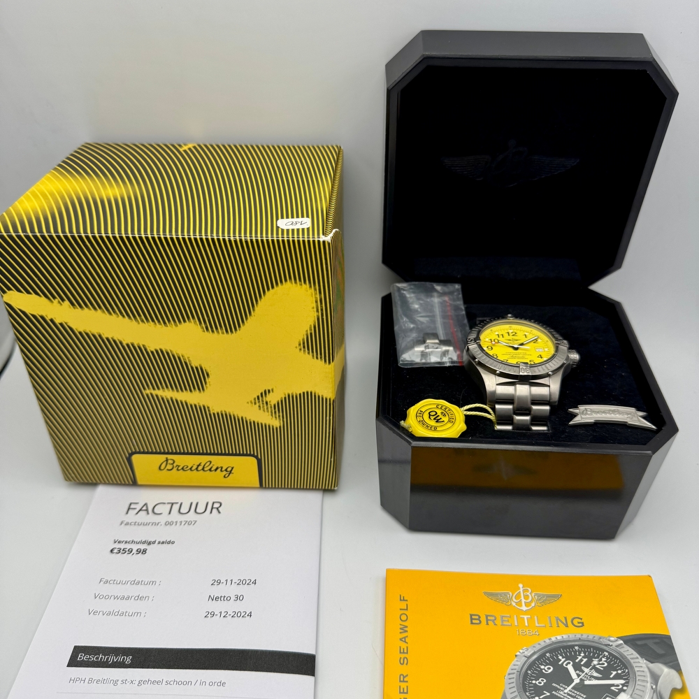 Breitling Avenger Seawolf Titanium Yellow 3000m Diver