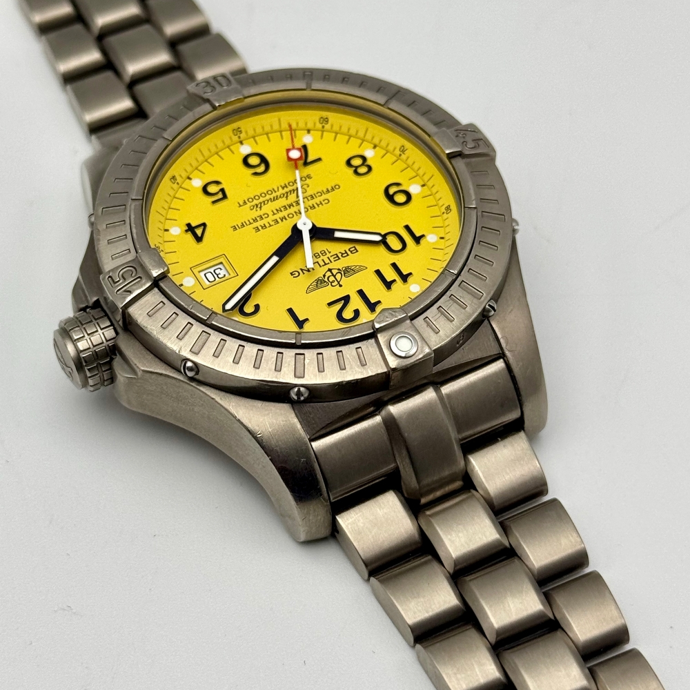 Breitling Avenger Seawolf Titanium Yellow 3000m Diver