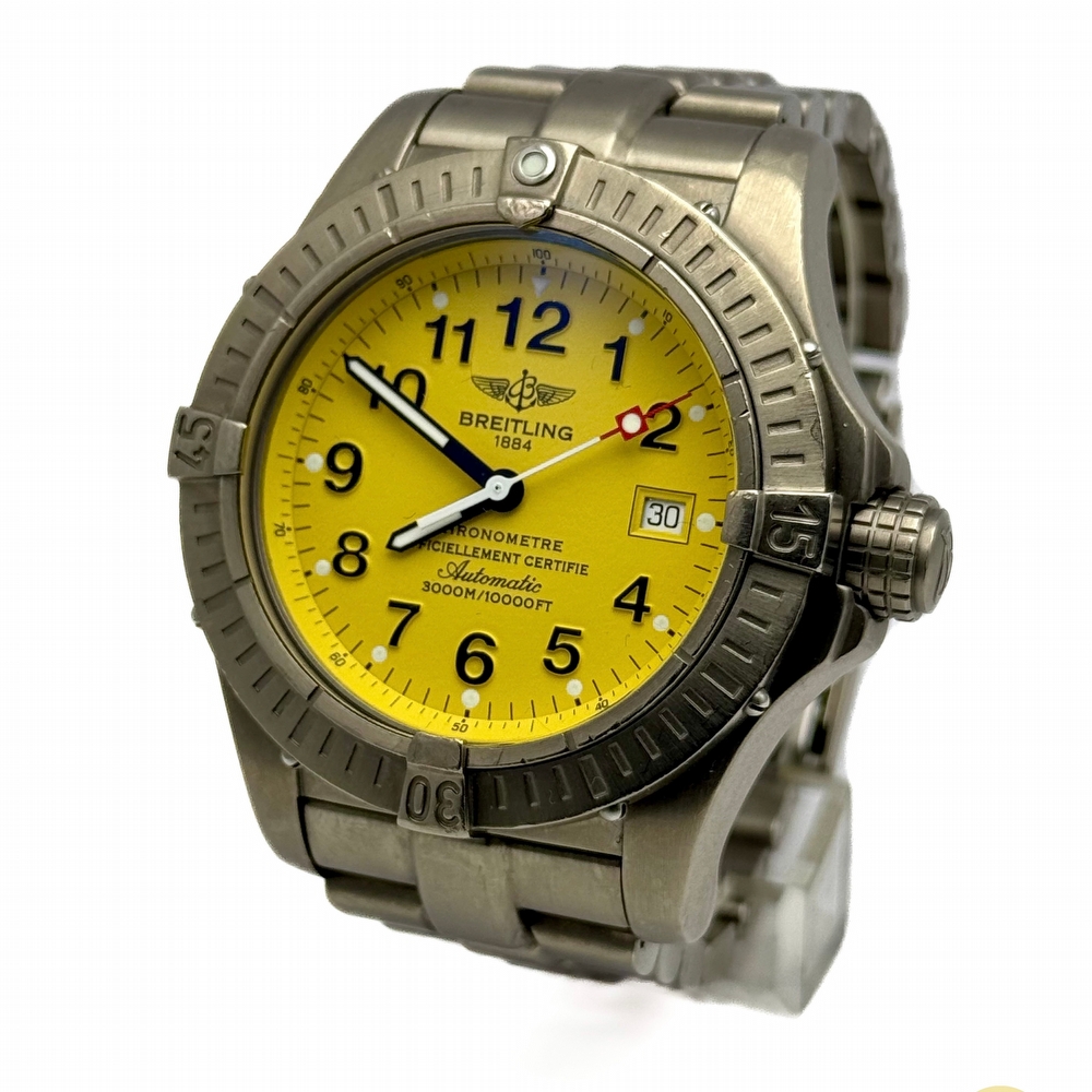 Breitling Avenger Seawolf Titanium Yellow 3000m Diver