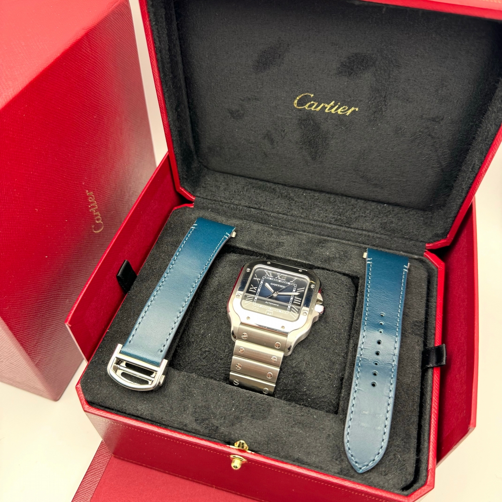 Cartier Santos Large Blue