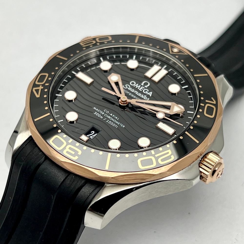 Omega Seamaster Diver 300M Steel and Sedna Gold