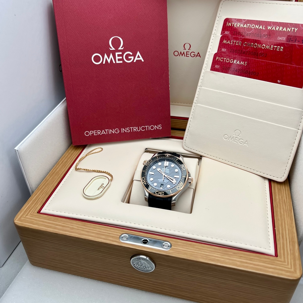 Omega Seamaster Diver 300M Steel and Sedna Gold