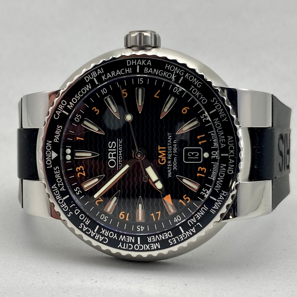 Oris divers gmt date sale