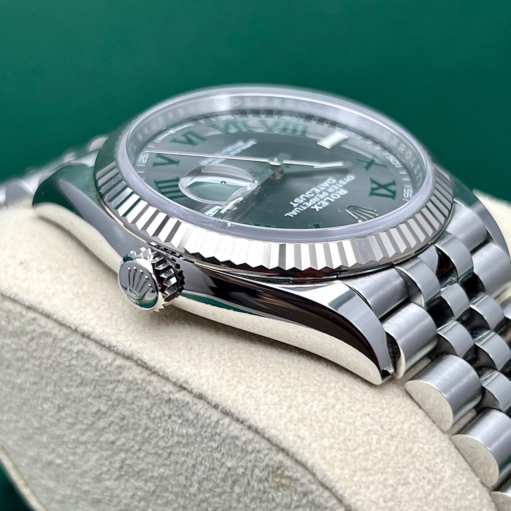 Rolex Datejust 36 Fluted Jubilee Wimbledon Dial