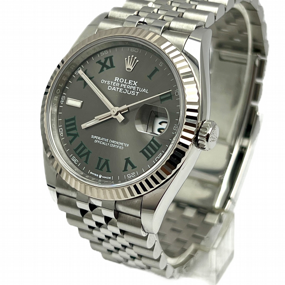 Rolex Datejust 36 Fluted Jubilee Wimbledon Dial