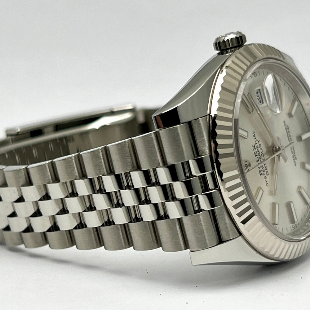 ROLEX DATEJUST 41 FLUTED JUBILEE SILVER DIAL