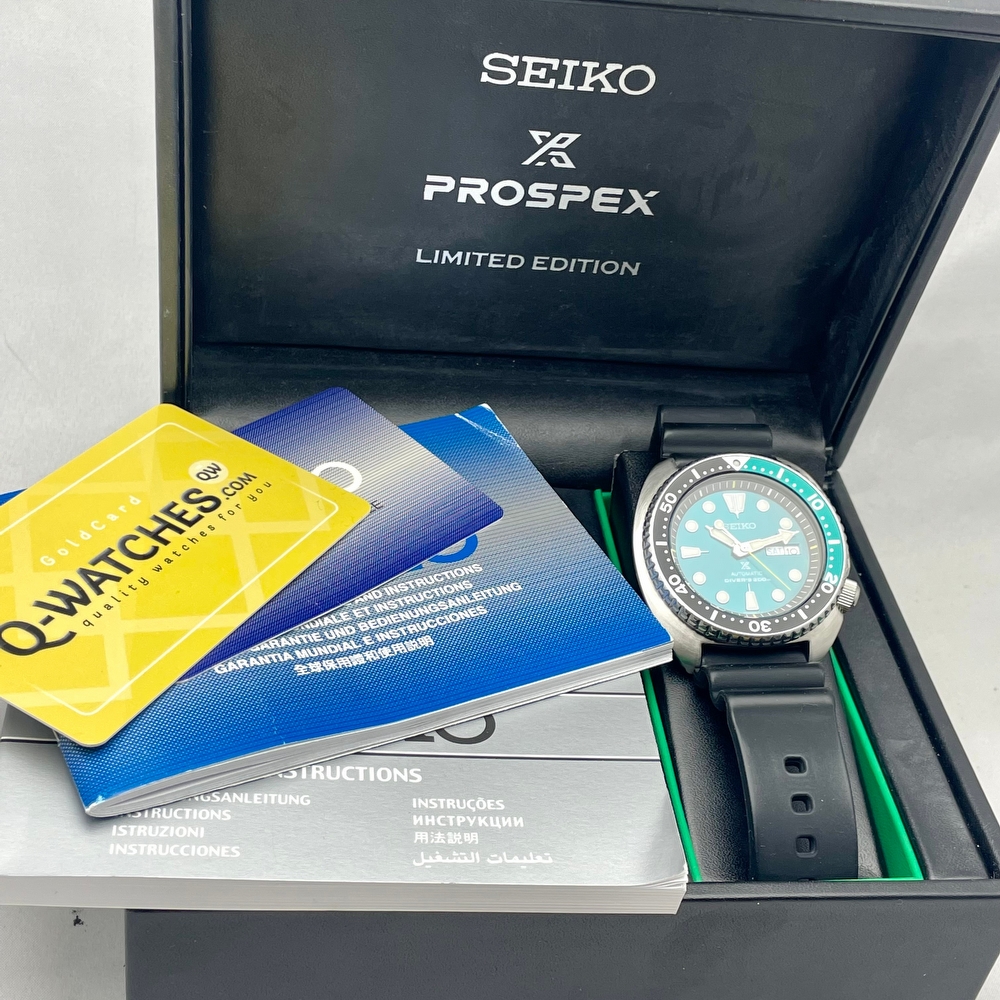 Seiko green outlet turtle limited edition