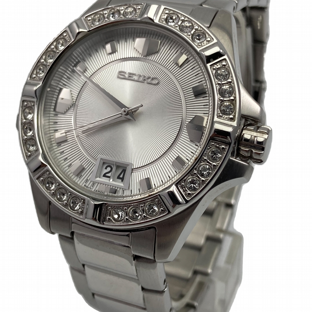 Seiko Lady Date Swarovski Crystals 