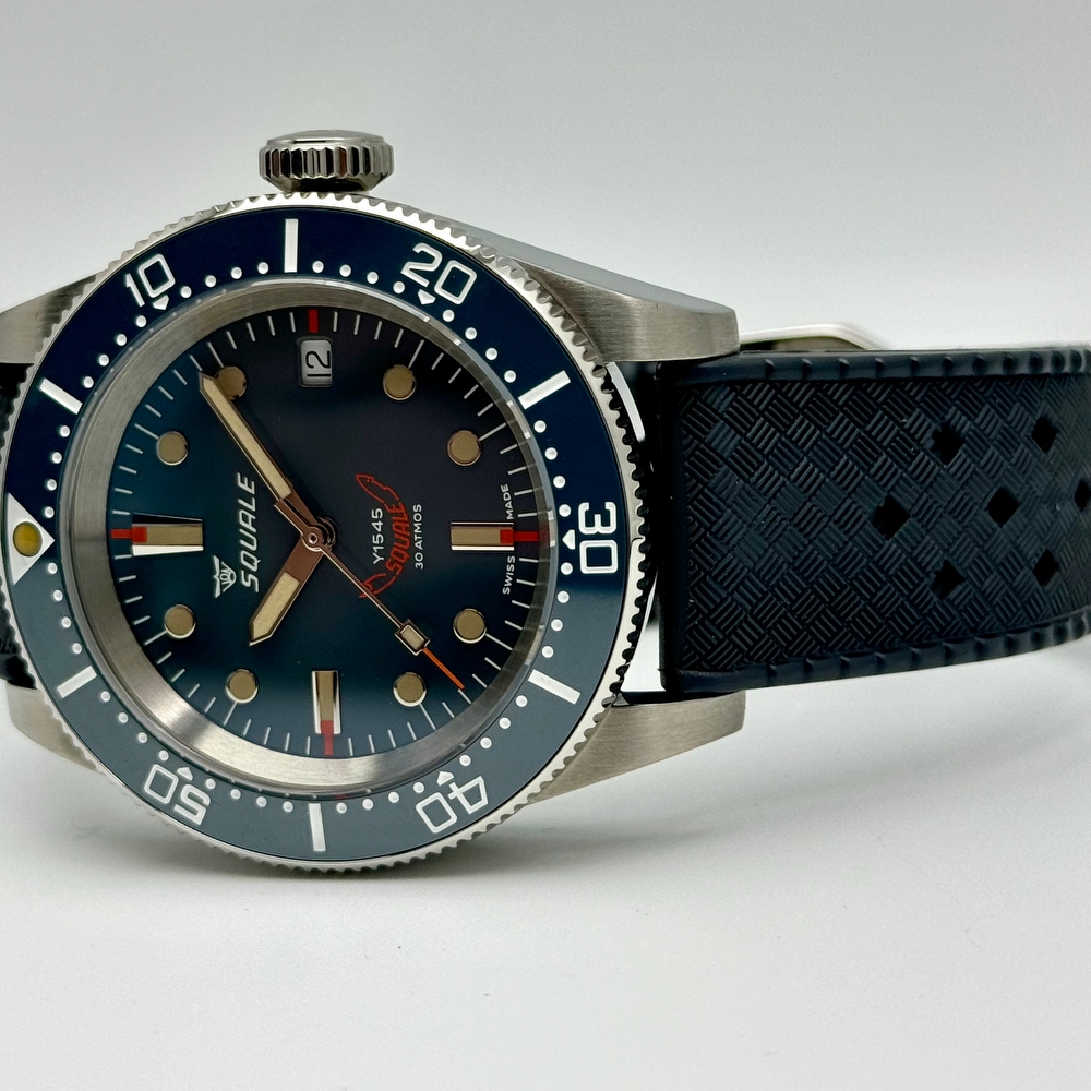 Squale 1545 Gray Rubber