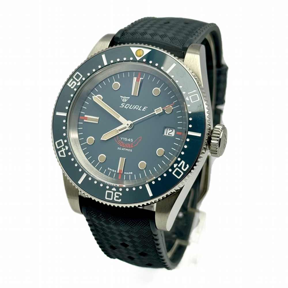 Squale 1545 Gray Rubber