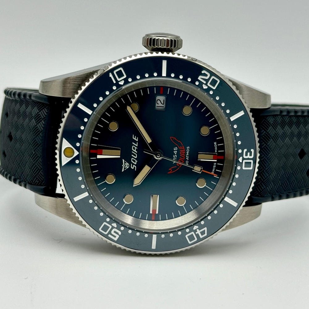 Squale 1545 Gray Rubber