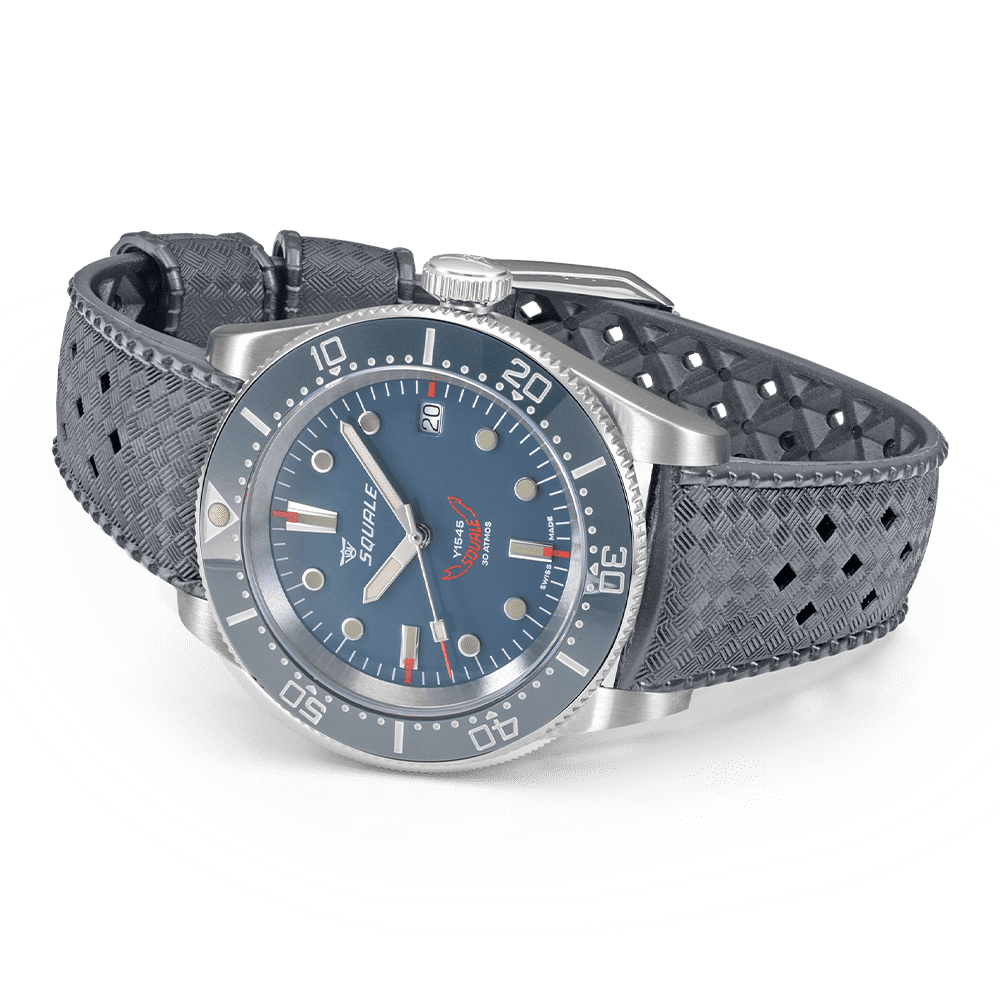 Squale 1545 Gray Rubber