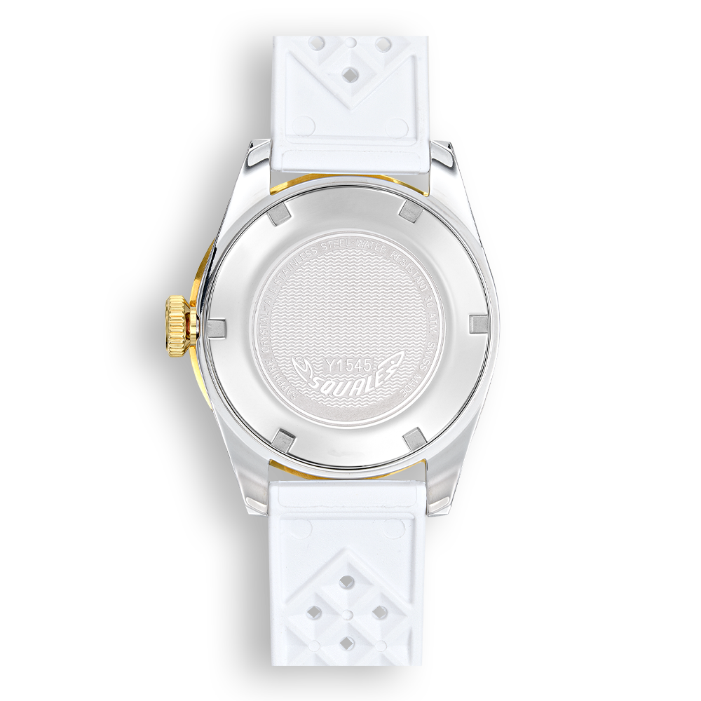 Squale 1545 White Rubber 