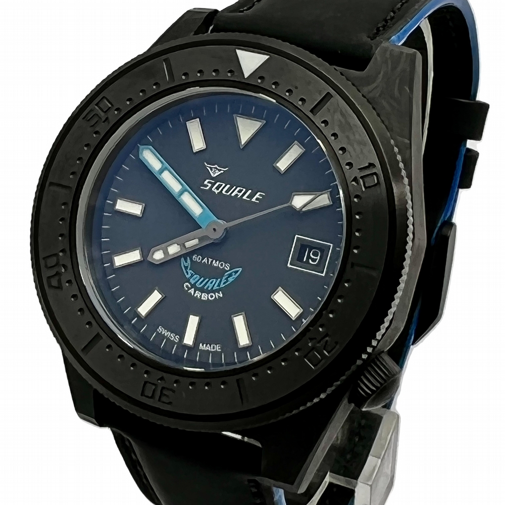 Squale T-183 Forged Carbon Blue