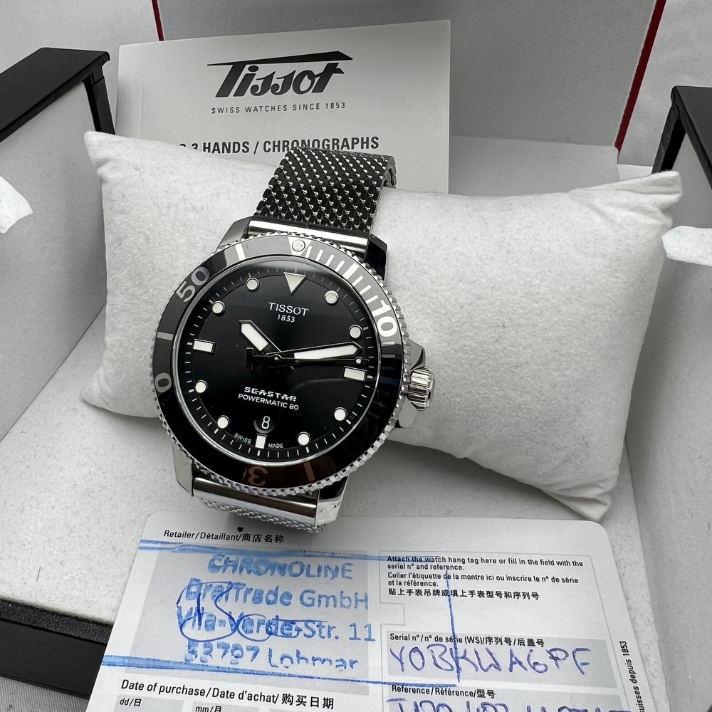 TISSOT SEASTAR 1000 POWERMATIC 80 BLACK 