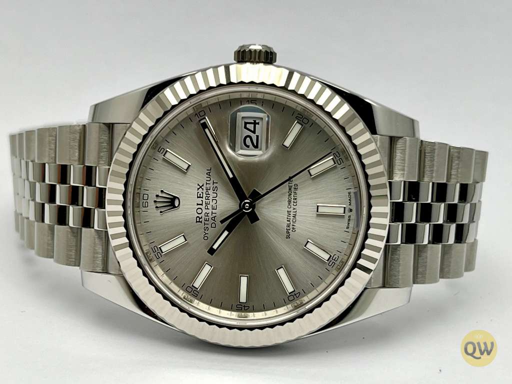 ROLEX DATEJUST 41 FLUTED JUBILEE SILVER DIAL