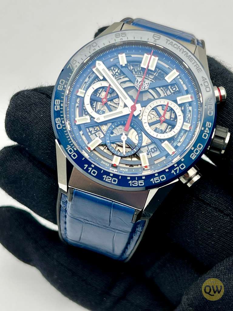 Tag heuer carrera sale skeleton blue